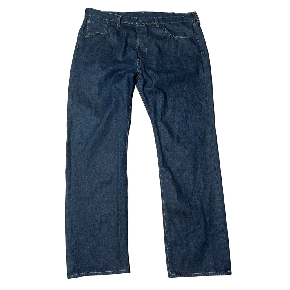 Levi's 501xx Denim Jeans Men's 44x36 (Act 40x33) Dark Wash Button‎ Fly
